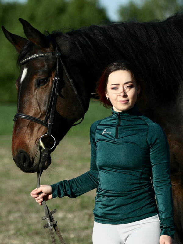 Bluzka Verbena Ciemnozielona