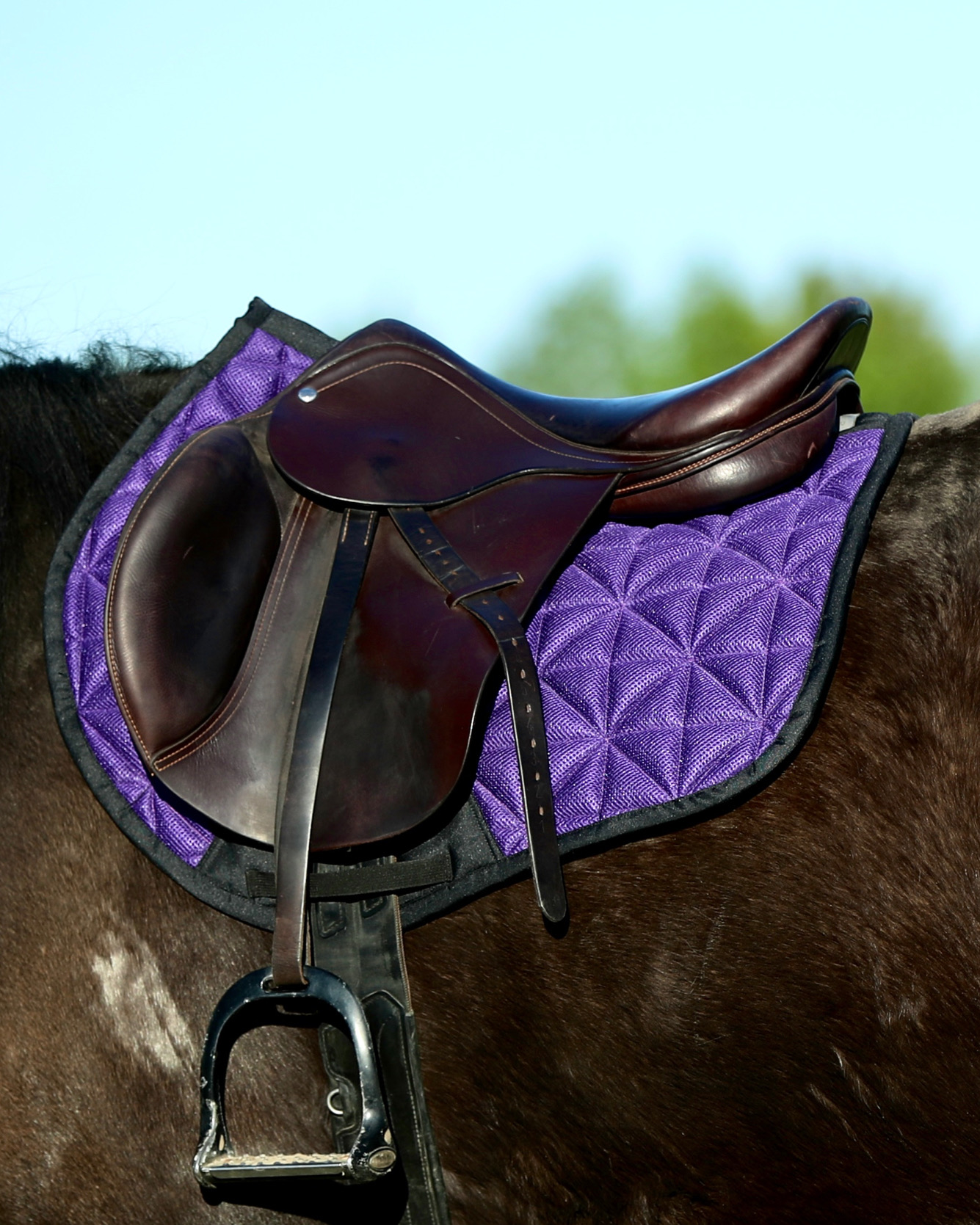 Czaprak Flower Fioletowy